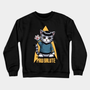 Paw Salute | Cat | Intergalactic | Protagonist | Movie Icon | Pop Culture Crewneck Sweatshirt